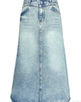 Vintage A-Line Denim Skirt for Women