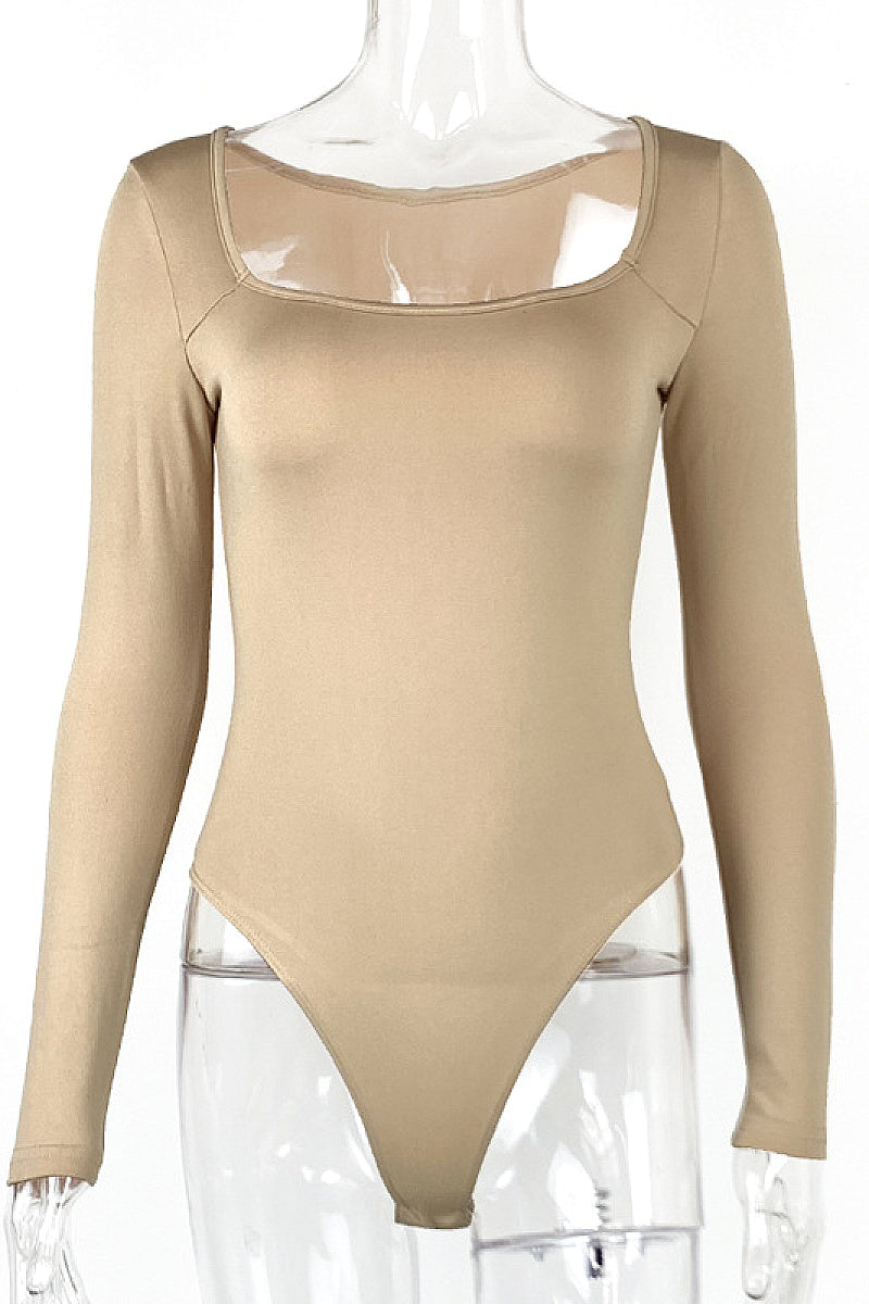 European and American Sexy Fleece Bodysuit