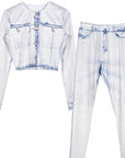 Trendy Printed T-Shirt and Pants Set