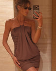 Sexy Halter Neck Mini Dress for Women