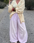 Summer Loose Fit Bubble Cuffed Pants for Women