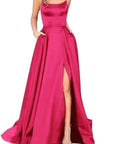 2023 New Long Bridesmaid Dress with Train