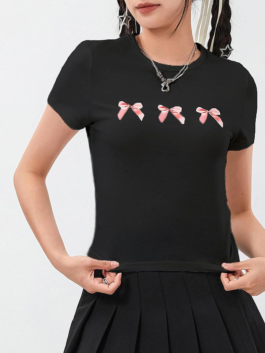 Trendy Summer T-Shirt with High Waist Pants