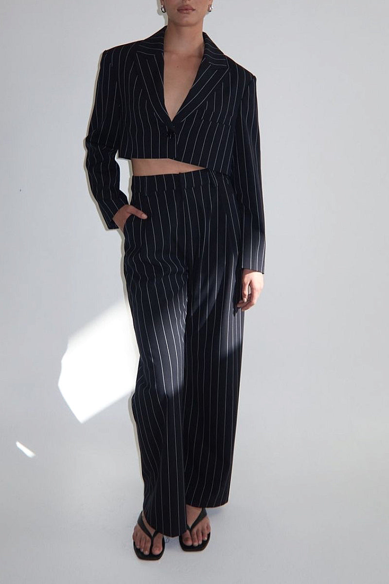 Elegant Striped Suit Set for Women