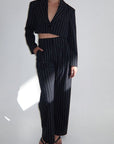 Elegant Striped Suit Set for Women