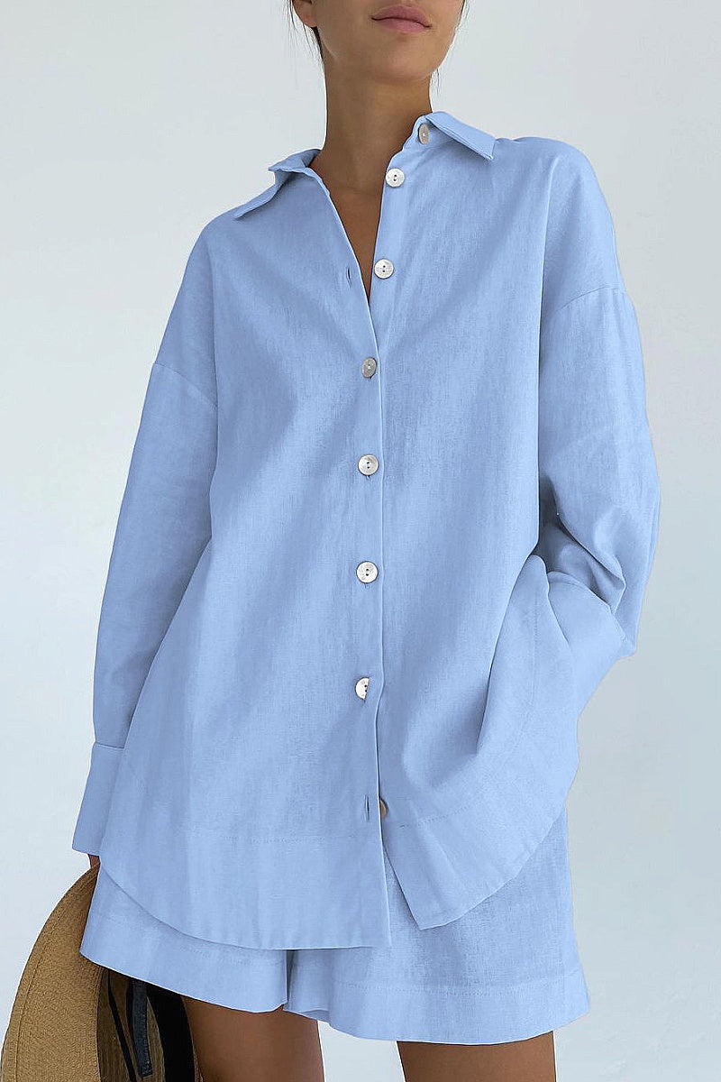 Casual Cotton Two-Piece Set for Women