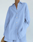 Casual Cotton Two-Piece Set for Women