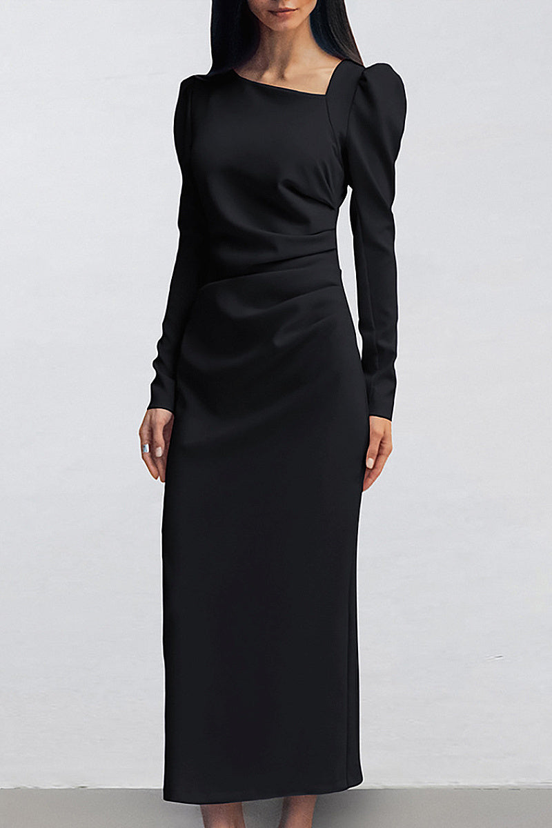 Chic Long Sleeve Dress for Office Wear