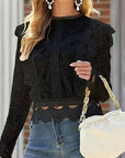 Lace Long Sleeve Top for Women 2023