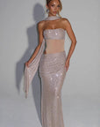 Sexy Hollow Out High Split Long Dress