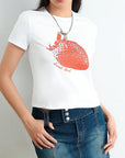 Trendy Summer T-Shirt with High Waist Pants