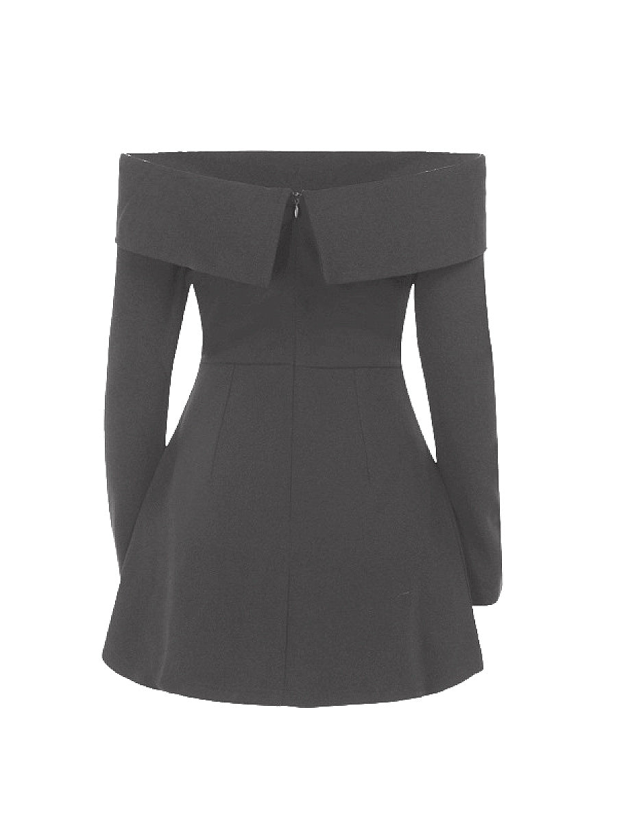 Elegant Off-Shoulder A-Line Dress for Women