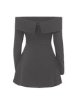 Elegant Off-Shoulder A-Line Dress for Women
