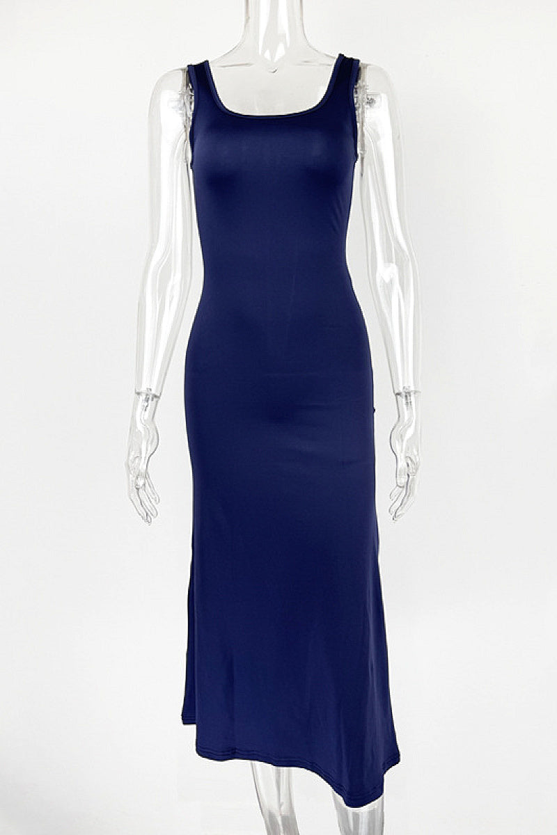 Sleeveless A-Line Dress for Summer