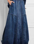 Elegant A-Line Long Skirt for Casual Wear