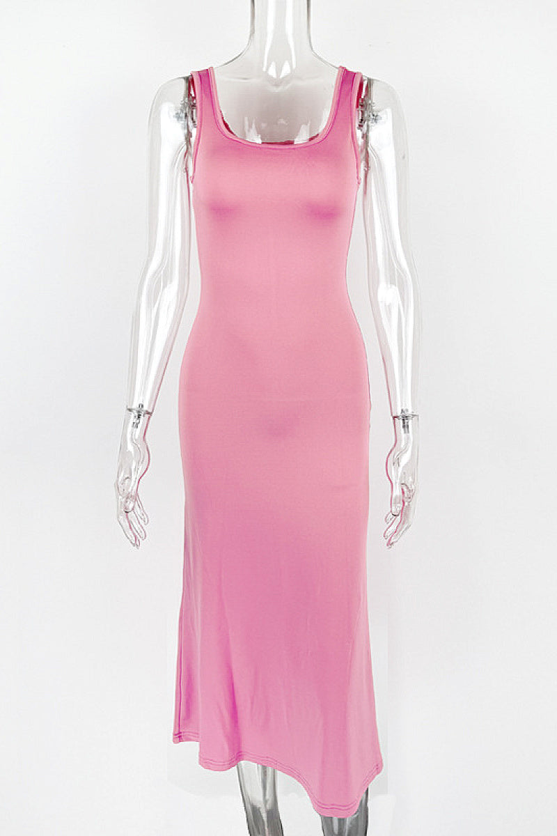 Sleeveless A-Line Dress for Summer