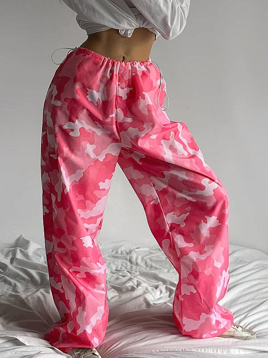 Trendy Camouflage Cargo Pants for Women