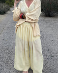 Summer Loose Fit Bubble Cuffed Pants for Women