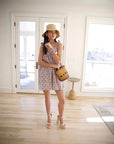 Spring Summer Women's French Vintage Floral Dress