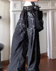 Y2K Street Goth Loose Wide Leg Pants