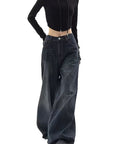 Vintage High Waist Wide Leg Jeans for Women