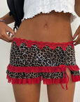 2026 Spring Y2K Women's Sexy Drawstring Mini Skirt