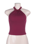 Summer Sexy Halter Neck Crop Top