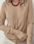 Stylish Round Neck Knit Top for Women