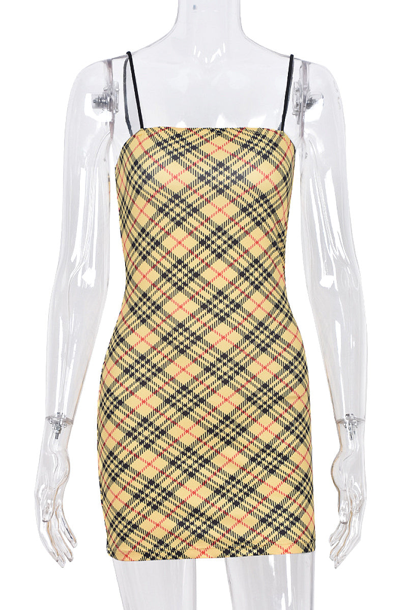 Summer Casual Strappy Bodycon Dress