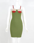Summer New Women's Color Block Bodycon Dress