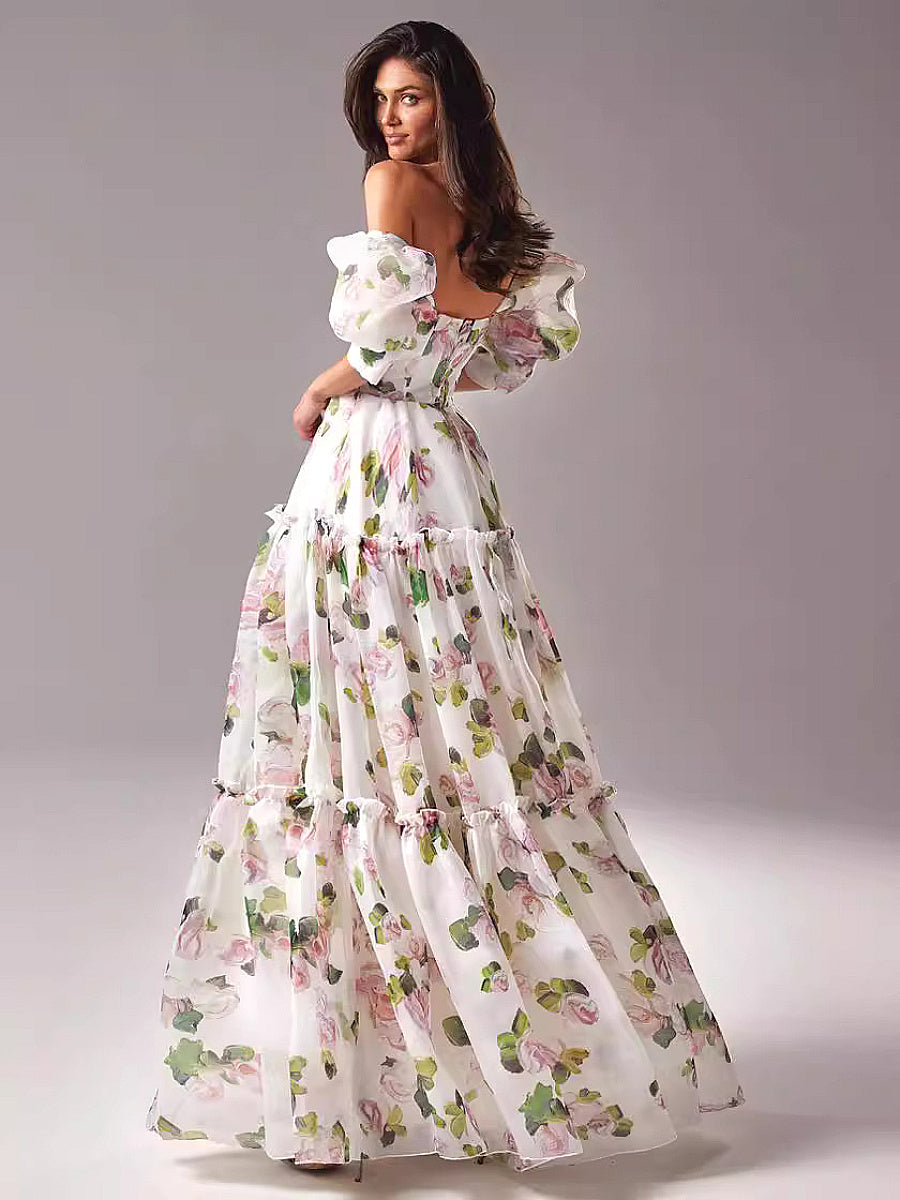 Elegant Off-Shoulder Long Dress for Women