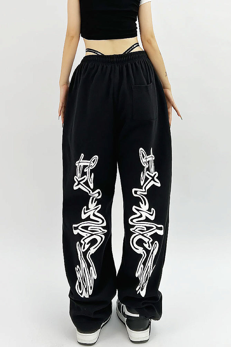 Trendy Street Style Loose Fit Sweatpants