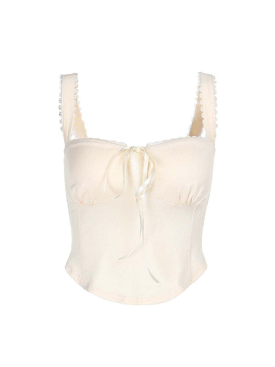 Chic Lace Trim Cami Top for Women