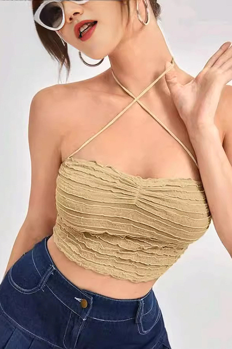 Stylish Low-Cut Sleeveless Top for Women