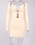 Sexy Sheer Mesh Bodycon Dress for Nightclub
