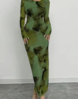 Elegant Floral Print Dress for Women