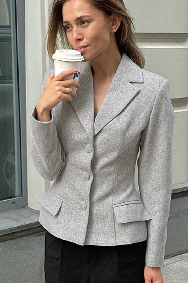 Stylish Gray Blazer for Women