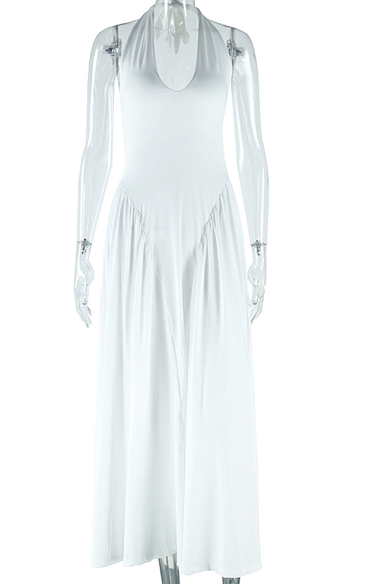 Chic Halter Neck Sleeveless Dress