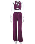Stylish Backless Summer Outfit Set