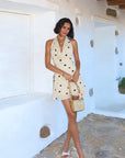 Vintage Style V-Neck Polka Dot Dress