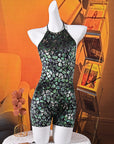 New Women's Color Block Halter Neck Jumpsuit