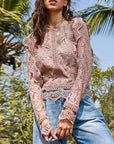 Lace Long Sleeve Top for Women 2023