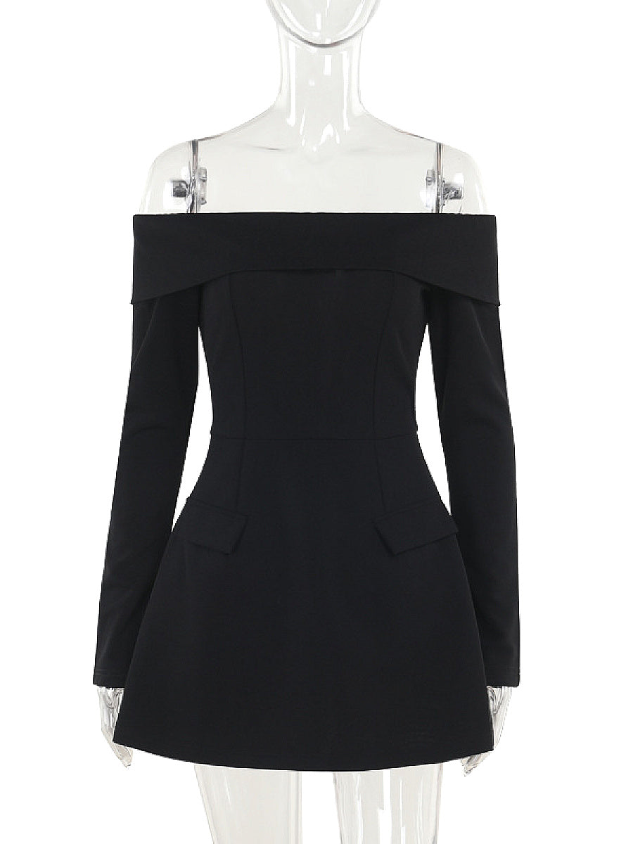 Elegant Off-Shoulder A-Line Dress for Women