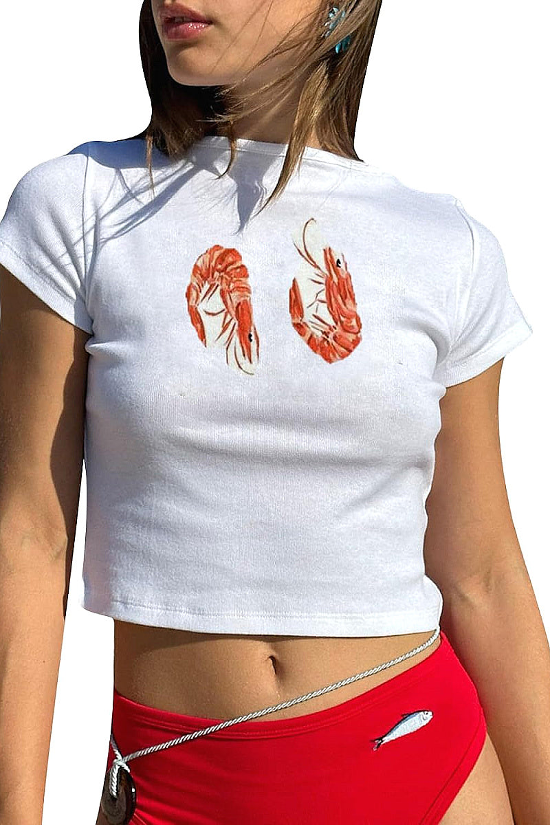 Trendy Summer T-Shirt with High Waist Pants
