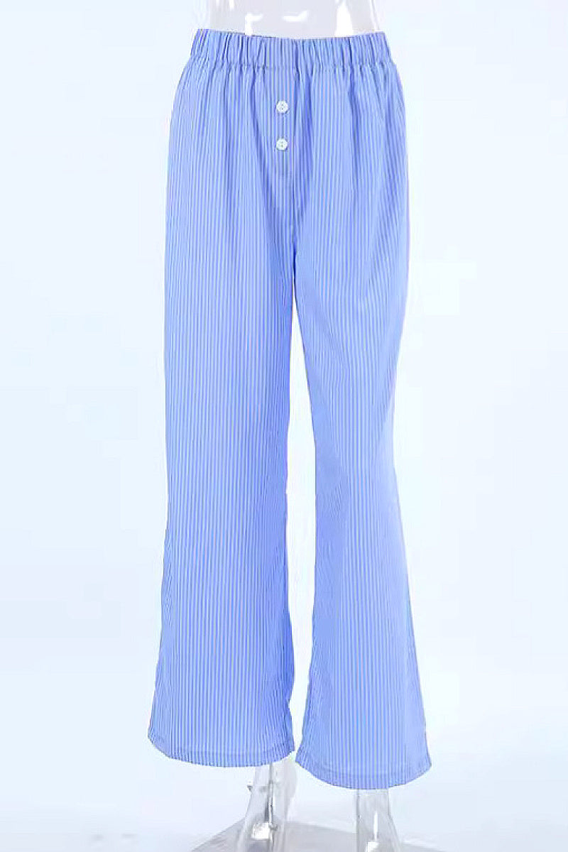 French Style Loose Wide Leg Pants for Women