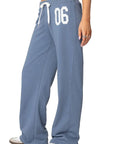 Trendy Letter Print Wide Leg Pants for Women