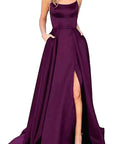 2023 New Long Bridesmaid Dress with Train
