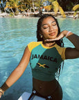 Summer Women's Short Sleeve Embroidered T-Shirt Set