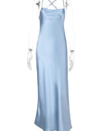 Backless Satin Sexy Dress for Women