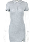 Summer Fashion Slim Fit Polo Dress for Women